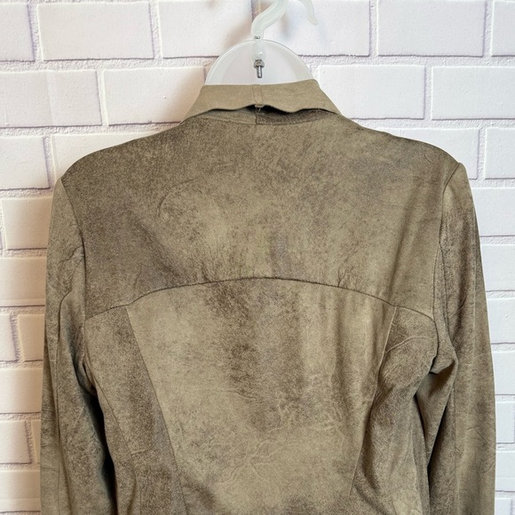 ZARA WOMAN Stylish Tan front zipper Jacket/size M - Picture 7 of 9